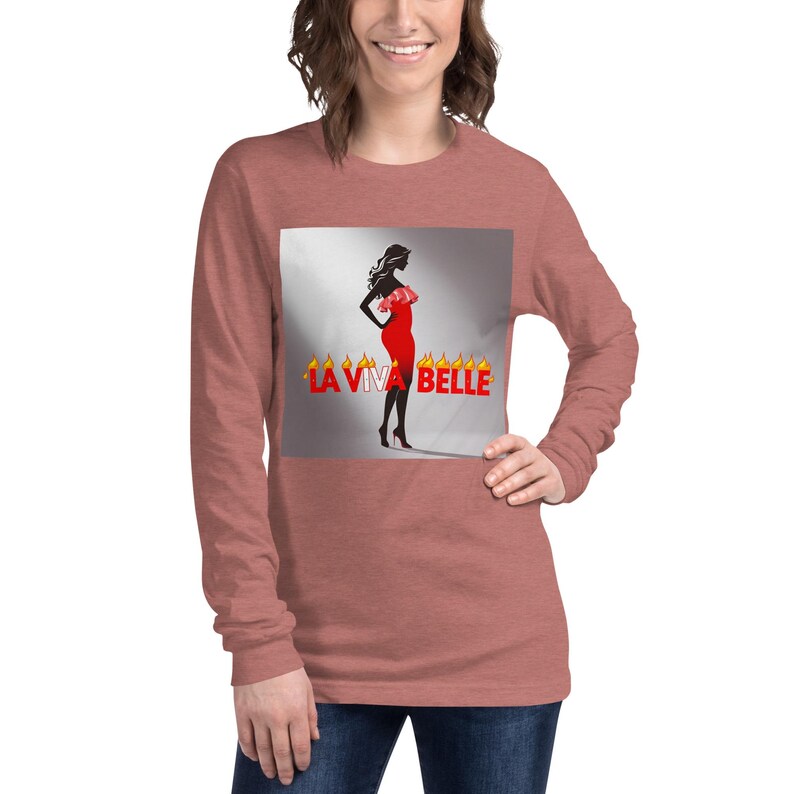 Laviva Belle Hoodie women’s  Long Sleeve Tee, Casual Hooded Top, Comfortable Pullover, Trendy Tee, Unique Design, Fashionable Print,