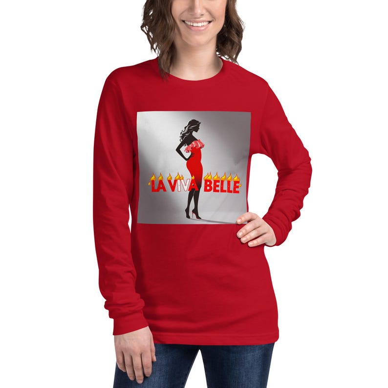Laviva Belle Hoodie women’s  Long Sleeve Tee, Casual Hooded Top, Comfortable Pullover, Trendy Tee, Unique Design, Fashionable Print,