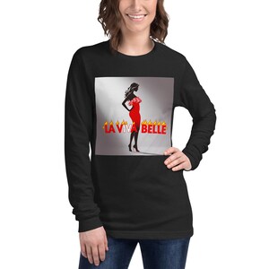 Laviva Belle Hoodie women’s  Long Sleeve Tee, Casual Hooded Top, Comfortable Pullover, Trendy Tee, Unique Design, Fashionable Print,