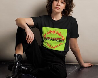 Habanero T-shirt for Women, Premium Tee, Spicy Pepper Shirt, Hot Pepper Tee, Women's Graphic Tee,  Flavorful Graphic Tee