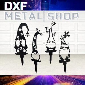 Gnome DXF Laser Cut File Rustic Lawn Art CNC Pattern Digital Download image 2