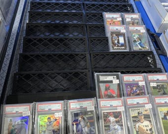 Display Case Card Riser Stands Compatible with Zion Case - 16 Risers 10.25" L