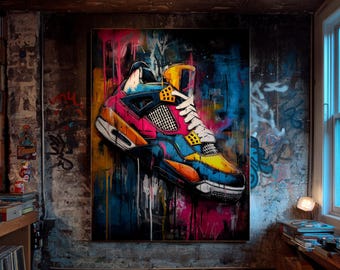 Graffiti Six Seven Poster | 67 Street Art Print | Bold Gen Z Urban