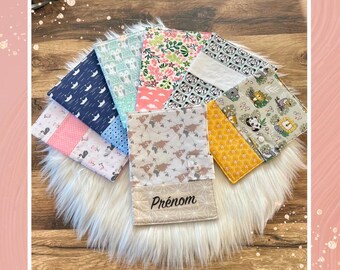 Personalized health record cover, baby birth gift, handmade creation