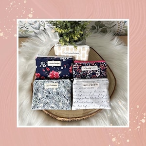 Porte monnaie en coton, porte carte, mini pochette, accessoire de sac, création fait main