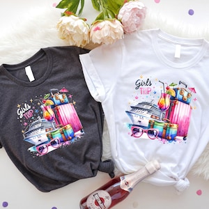 Girls Cruise Trip 2025 Tshirt, Girls Vacation Shirt, Matching Cruise Crewneck, Cruise Squad Gift, Girls Weekend Trip Outfit, Cruise Crew Tee