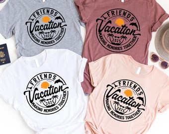 Vännerresan 2025 T-shirts, Vännerreseskjortor, Matchande t-shirts för grupp, Reseoutfit för vänner, Bästa vänpresent, Matchande roadtrip-t-shirt för vänner