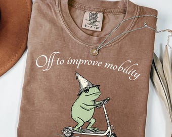 Maglietta per fisioterapia Comfort Colors, maglietta per assistente fisioterapista, maglietta per migliorare la mobilità, maglietta a forma di rana, regalo per fisioterapia