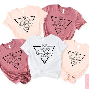 Las Vegas Birthday T-shirt, Vegas Birthday Matching Shirts, Vegas Birthday Vacation, Group Matching Vegas Party Tee, Gambler Birthday Gift