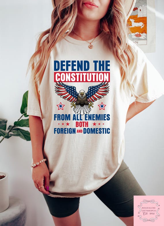Defend the Constitution T-shirt, Resist Shirt, Anti Trump Protest Shirt, Political Activist Gift, No Kings In America Tee, Trump Hater Shirt