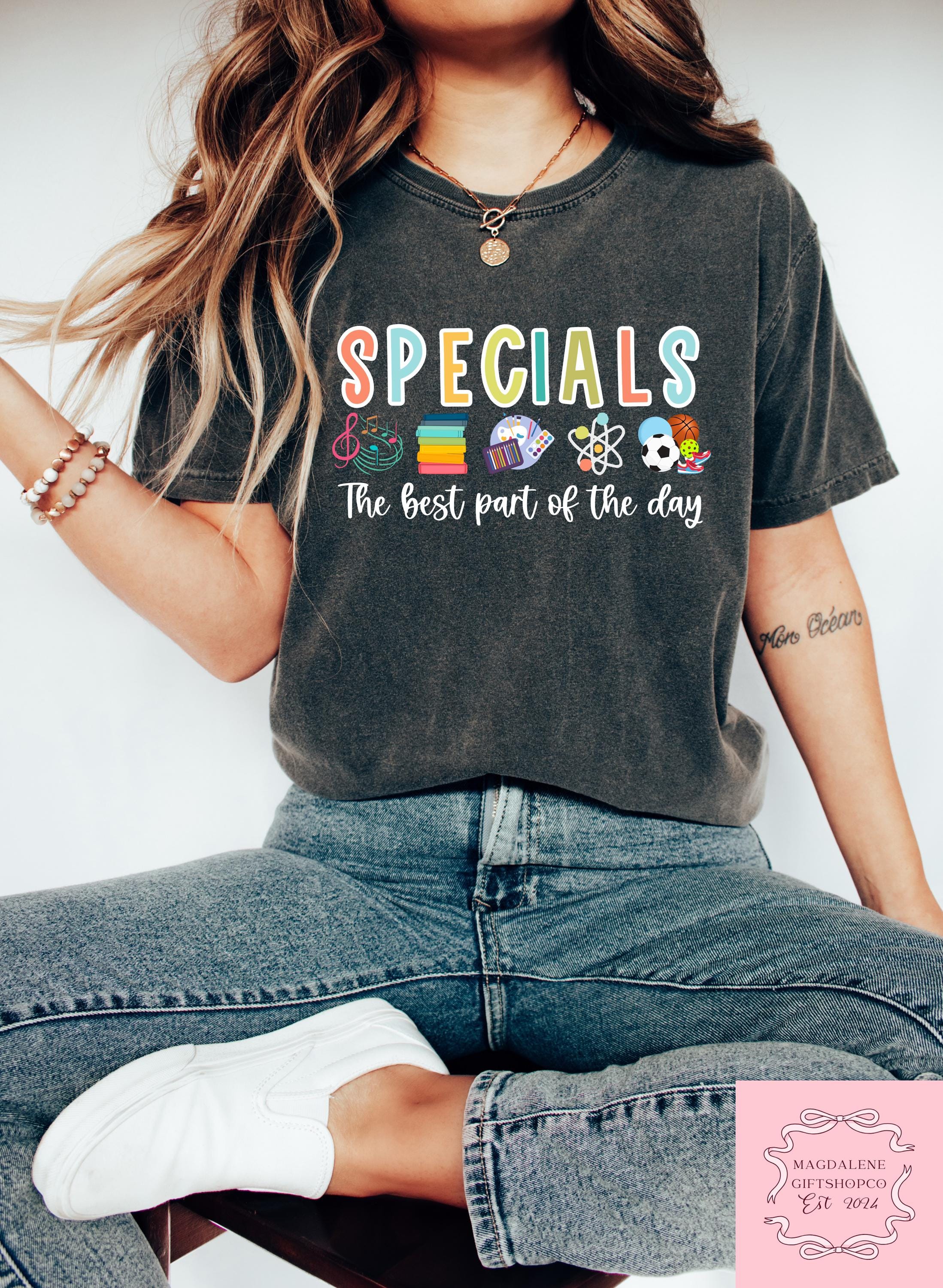 Retro Comfort Specials T-shirt, Specials Teacher Shirt, The Best Part Of The Day Sweatshirt, Specials Team Gift, PE Coach Crewneck