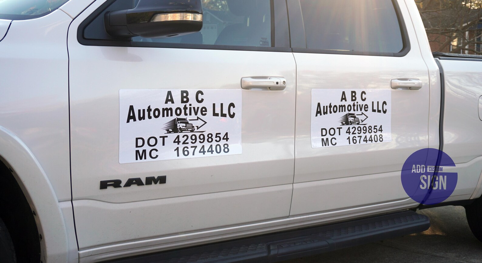 Custom Car Door Magnets: Vehicle Advertising Signs - Etsy
