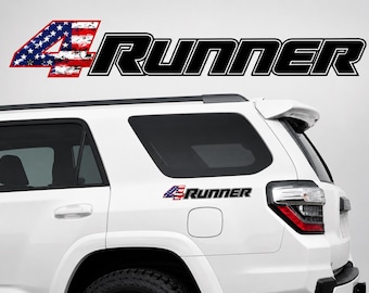 4Runner Style USA Flag Decals Stickers Set of 2 Rear Window SUV Vinyl Graphics