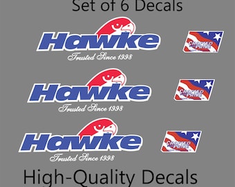 Hawke Trailer - Set of 6 Decals Custom Stickers