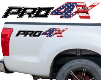Calcomanías negras brillantes para Nissan Titan XD PRO-4X (juego de 2)