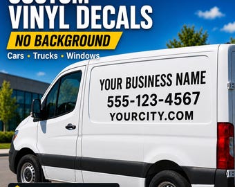 Custom Text Vinyl Decal for Car, Truck or Window: Personalized Business Lettering