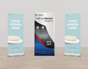 Custom Retractable Banner: 30"x80" Trade Show Display
