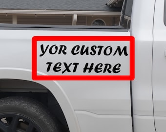 Custom Vinyl Car Decal: Waterproof Truck Window Stickers