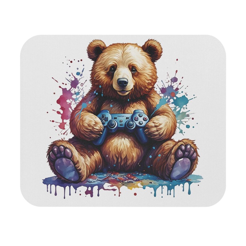 Bear Gaming White Mouse Pad (rectangle) for Enhanced Browsing and ...