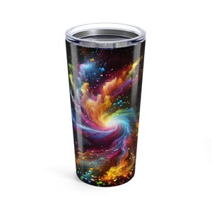 Cosmic Swirl Tumbler: 20oz Insulated Stainless Steel Travel Cup