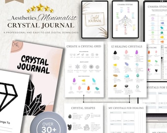 Crystal Journal: Edelstein Notizbuch (Digitaler Download)