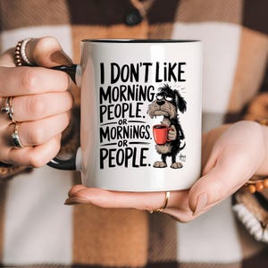 Funny Dog Lover Coffee Mug, Cute Dog Quote Ceramic Mug for Coffee & Tea, Color Accent Cup Gift for Dog Owners, Pet Parents and Animal Lovers