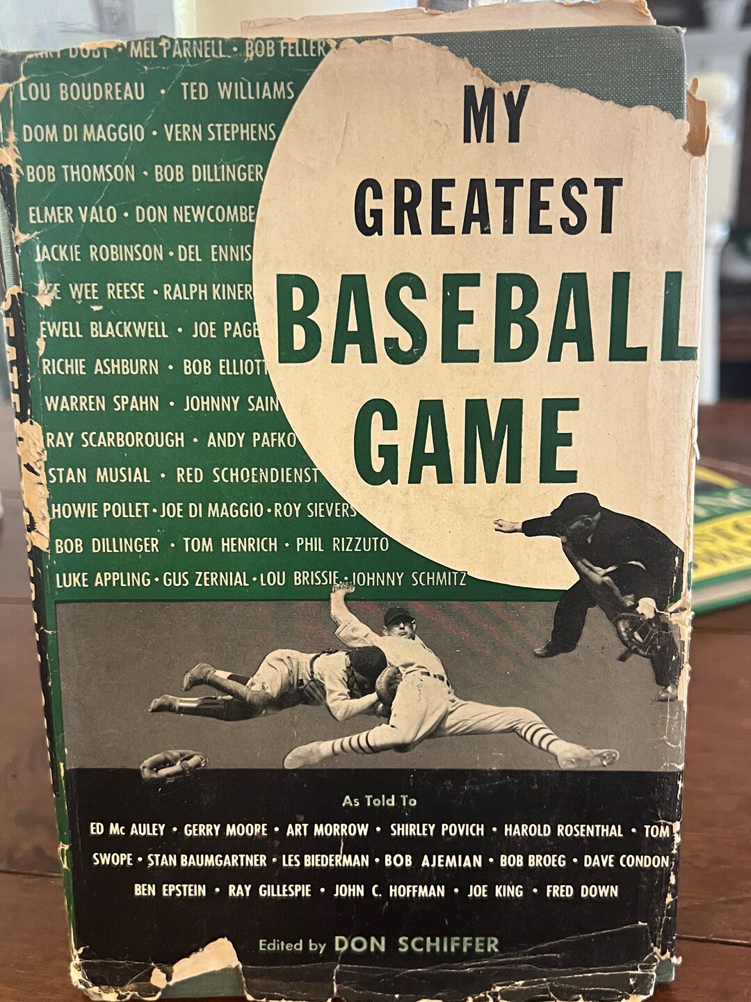 Vtg Book My Greatest BASEBALL GAME STORIES by Real Mlb Etsy