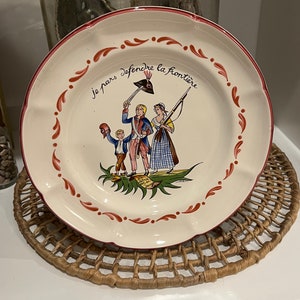 Vintage ST CLEMENT Plate France Revolution