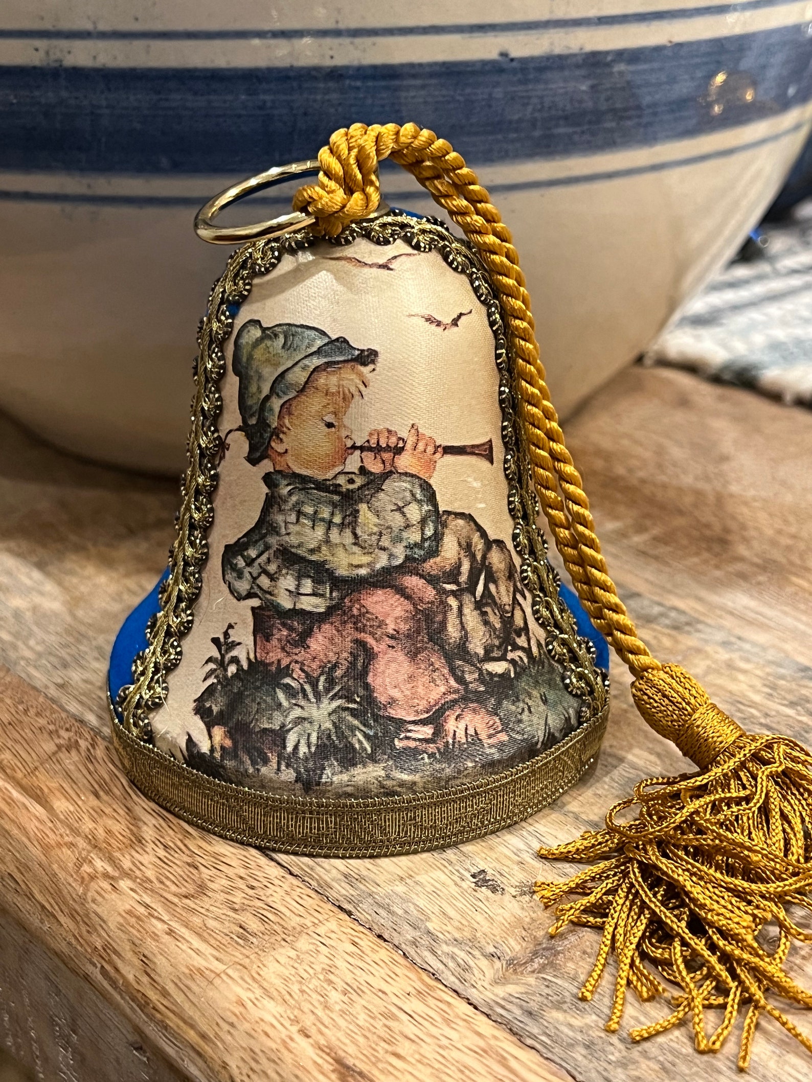 Vintage REUGE HUMMEL BELL Christmas Ornament