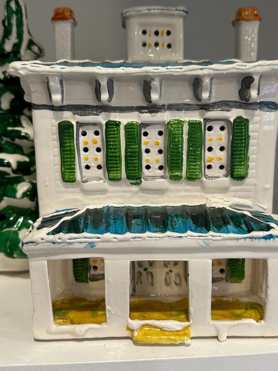 Vintage DEPT 56 Snow Village THE MANSION Christmas