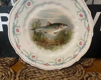 Vintage  Carl Tielsch CT FISH Plate GERMANY