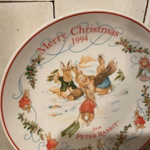 Peter Rabbit 1994 Merry Christmas 皿 Peter Rabbit 1994 - Etsy