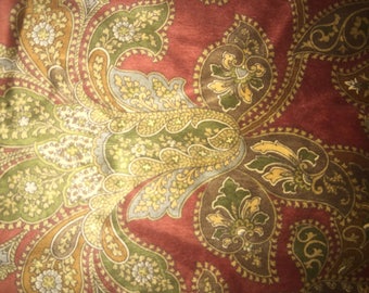 SCHUMACHER Fabric Corsini Velvet Paisley 27" x 26"