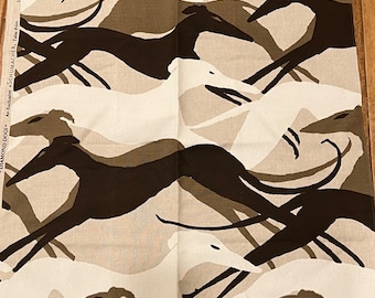 Fabric  SCHUMACHER “DIAMOND DOGS”  26” Sq