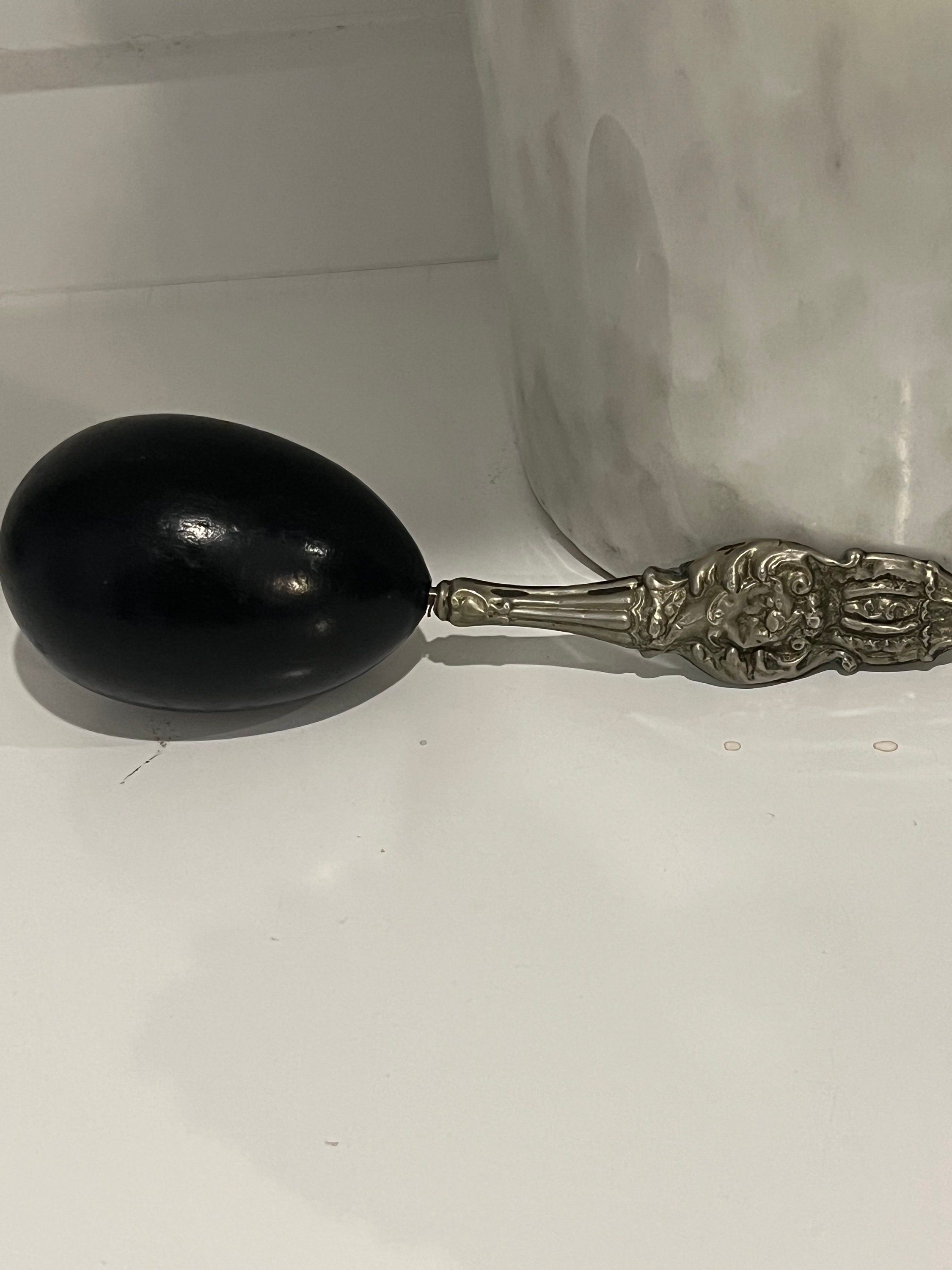 Vintage Black Darning Egg With Handle. for Darning Socks or for Sewing  Display of Vintage Implements. Well Used Darning Egg. 