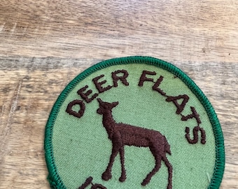 Vintage DEER FLATS 1975 Patch