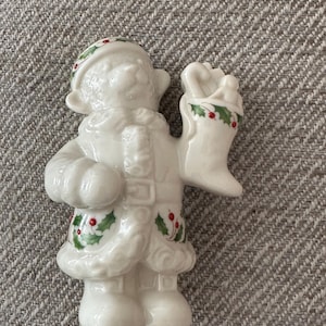 1998 LENOX CHRISTMAS Santa Bear Holly Berry Figurine Ltd Ed