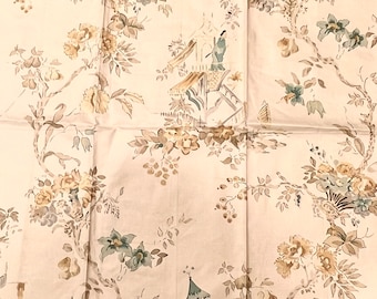 SCHUMACHER “Clayton House Chinoiserie” FABRIC 25 1/2” Sq