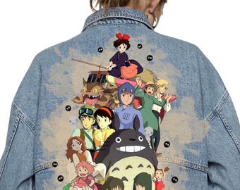 Hand Painted Jacket, Personalized Anime Jacket, Custom Jean Jacket with Anime, Unique Customized Clothes, Custom Jacket for Men or Women