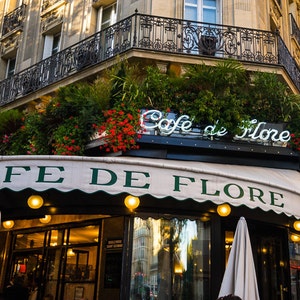 Foto Cafe de Flore - fotografie Parijs - decor Frankrijk - bistroprint - restaurant Parijs - Fine Art Print par207
