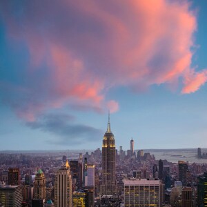 New York photograph, Nyc Skyline photo Sunset Manhattan Empire State Building Sunrise Fine Art Wall Home Decor nyc43