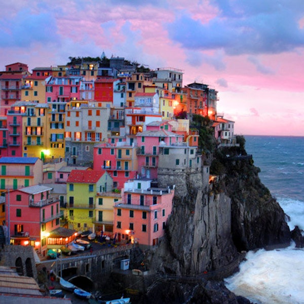 Italy Photograph Cinque Terre photo Manarola Vernazza Monterosso Corniglia Italian Village Seascape ita9