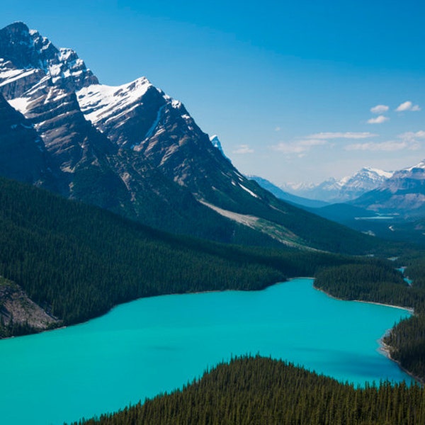 Banff Photography, Peyto Lake Jasper Alberta Rockies Mountains Landscape Canada Wall Art Blue Canadian Rockies can7