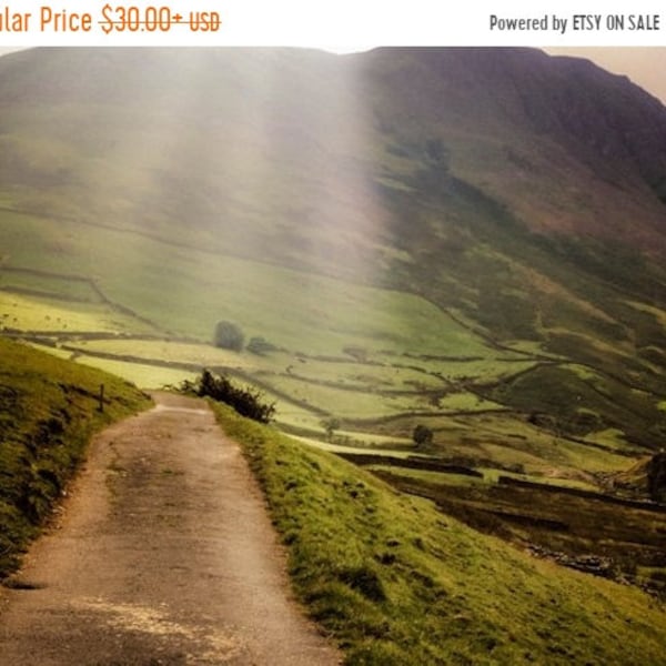 England Photograph, Lake District Photo British Countryside Mountains English Landscape MoorsYorkshire eng5