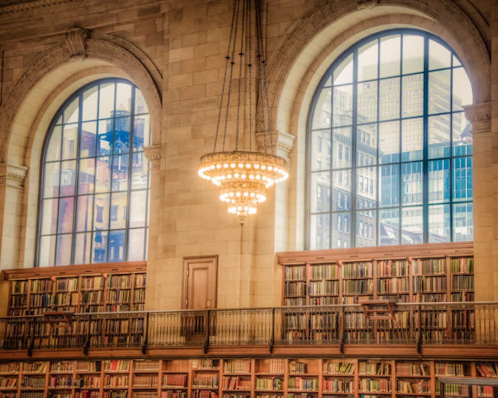 New York Library Photograph Nyc Photo Architecture Literature - Etsy
