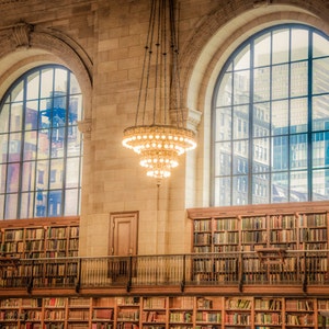New York Library Photograph, nyc Photo Architecture Literature Books For Readers Main Reading Room Wall Art nyc34