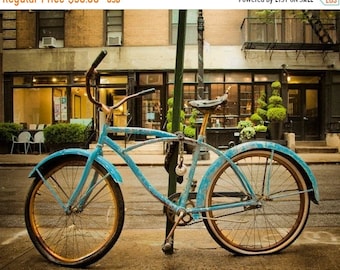 Vintage Bicycle Photo Bike Photography nyc Photograph New York City Greenwich Village Shabby Chic Retro Old nyc32
