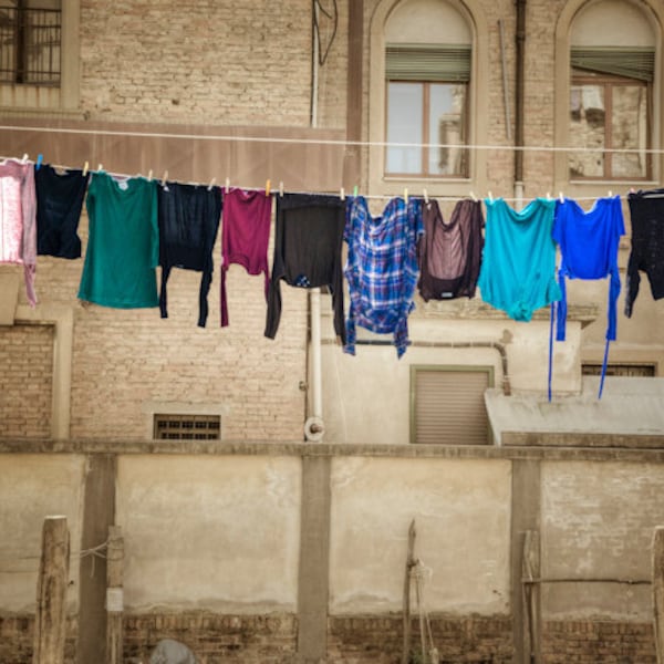 Italy Laundry Photo, Venice Photography Neutral Colors Beige Brown Tan Rome Florence Naples Wall Art ven47