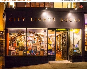 City Lights Bookstore Photo San Francisco Photography Bookshop Books Store Shop Wall Art Home For Readers urb3