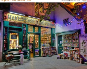 Paris Photography Shakespeare and Company Photo Bookstore Photograph For Readers Cozy Vintage Books  par8